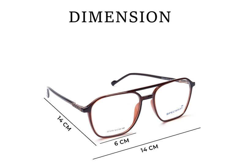 Square Full Rim TR Sheet for Unisex