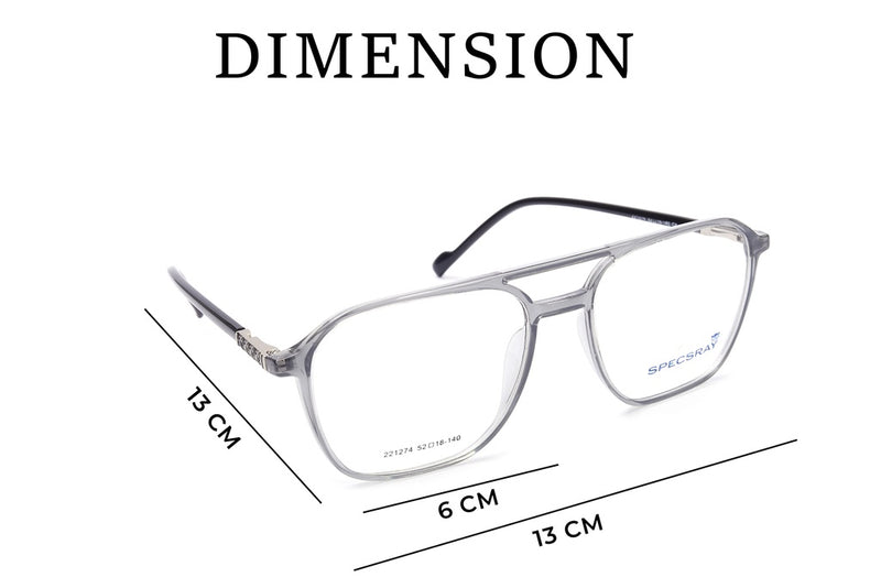 Square Full Rim TR Sheet for Unisex