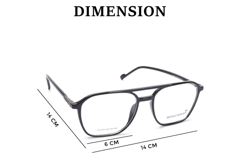 Square Full Rim TR Sheet for Unisex