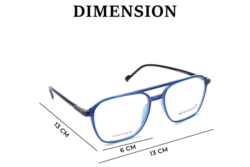 Square Full Rim TR Sheet for Unisex