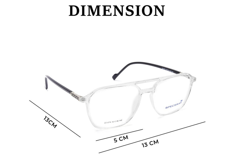 Square Full Rim TR Sheet for Unisex