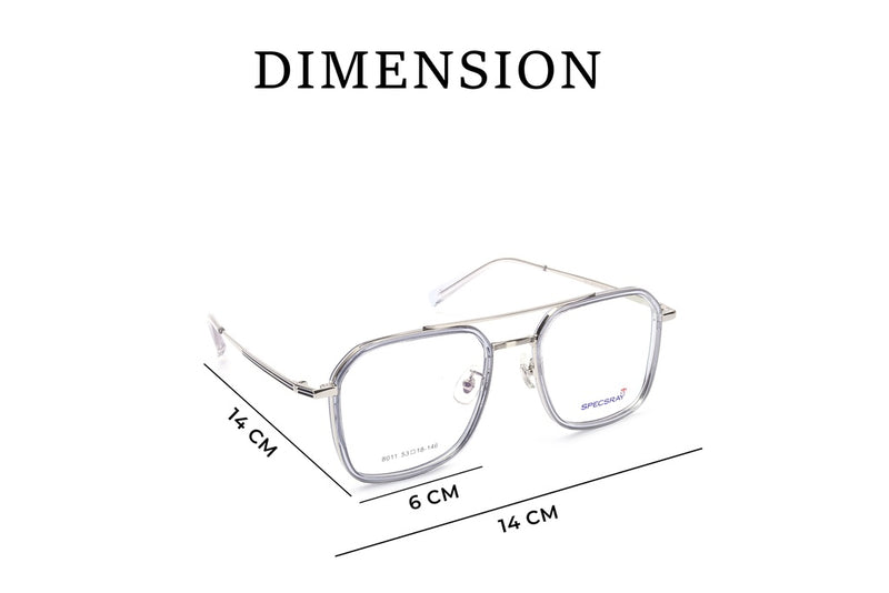 Square Full Rim Eyeglasses For Men