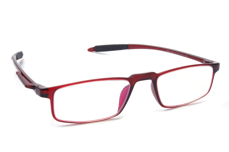 Red Rectangle Full Rim (+1.00 Power) Reading glasses For Men And Women (+2.00 Power)
