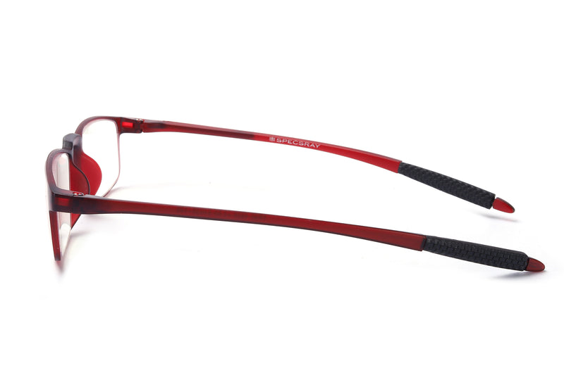 Red Rectangle Full Rim (+1.00 Power) Reading glasses For Men And Women (+2.00 Power)