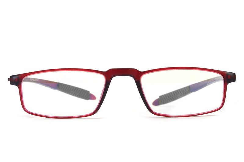 Red Rectangle Full Rim (+1.00 Power) Reading glasses For Men And Women (+2.00 Power)