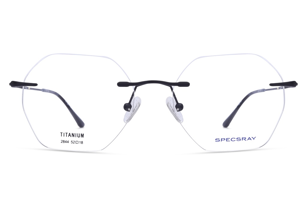 SpecsRay Metal Hexagon Rim Less
